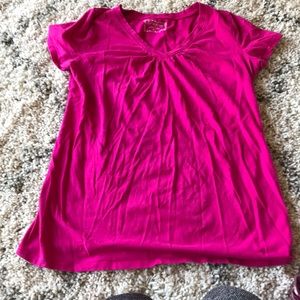 Maternity casual pink shirt